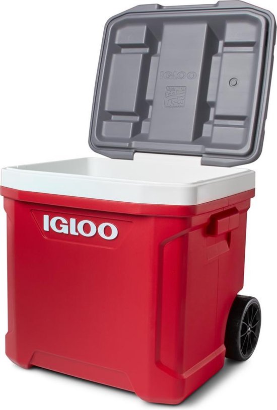 Igloo Latitude 60 Roller – Kühlbox auf Rädern – 56 Liter – Rot