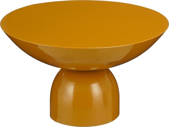 Mica Decorations Celise Beistelltisch - H28 x Ø47 cm - Metall - Braun