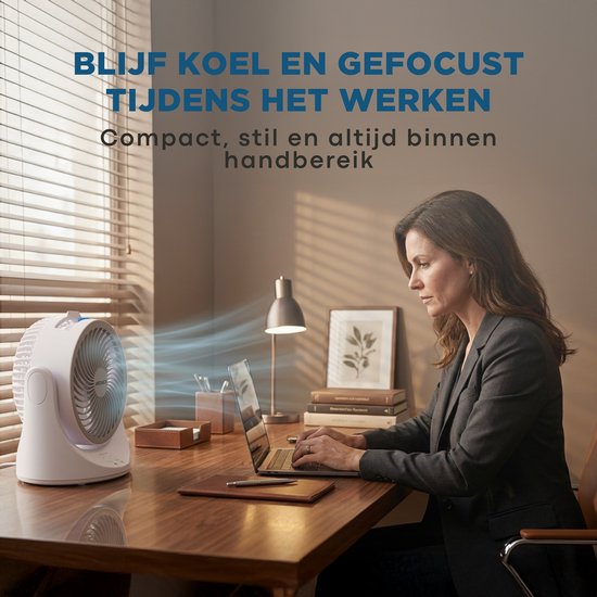 Mini-Luftkühler – Persönlicher Luftkühler mit Kühlbox – Tragbarer Ventilator und Luftbefeuchter – Wiederaufladbar – 3 Geschwindigkeitsstufen – 7 LED-Farben – Flüsterleise