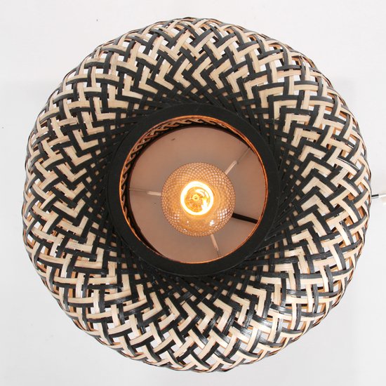 Steinhauer Tischlampe Maze – naturfarben – Metall – 30 cm – E27-Fassung – 3131BE