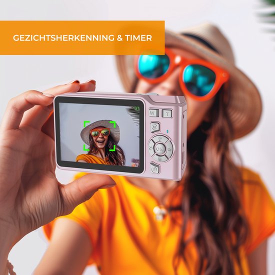 Denver Digitalkamera Full HD - 48MP - Vlog Kamera - Foto & Video - Kamera - DCA4818P