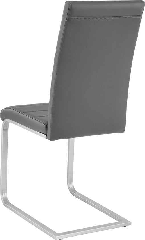 tectake - 2er-Set Esszimmerstühle Bettina grau - 402551