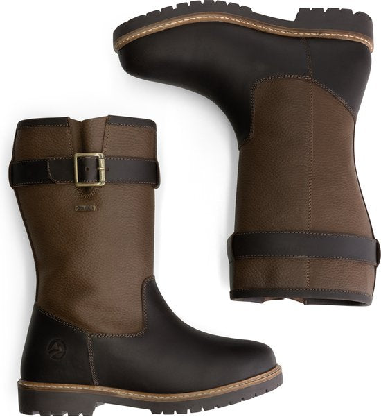Travelin' Finnmark - Wasserdichter Damenstiefel - Mit Wolle gefüttert - Dunkelbraun - Größe 37