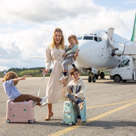 JetKids™ by Stokke® Reiseset „Fly Me To The Moon“ – Schwarz/Weiß