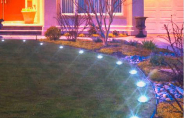 Scheibenförmige LED-Solarlampen (8 Stück) – Verwandeln Sie die Nacht in Tag