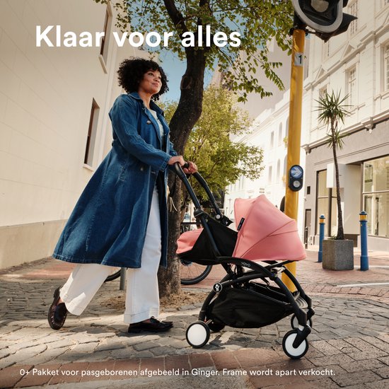 Stokke YOYO 0+ Newborn Pack, Toffee – Inklusive Matratze, ausziehbarem Verdeck und Fünf-Punkt-Gurt – Erfordert einen YOYO-Rahmen (separat erhältlich)