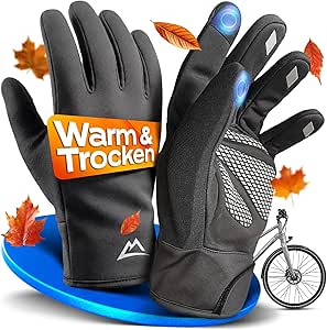 Nextcover® Winter Radhandschuhe - ThermoShield 2.0 - Unisex - Größen S-XXL - Warm & wasserdicht thermo - winter waterproof