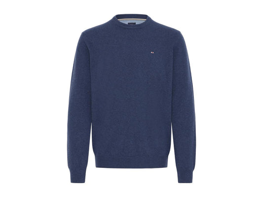 Fq1924 Fqhamilton Strickpullover Herren XL Dunkel Denim Melange