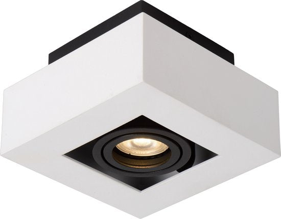 Lucide XIRAX – Deckenstrahler (Deckenleuchte) – LED „Dim to warm“ – GU10 – 1×5 W 2200 K/3000 K – Weiß