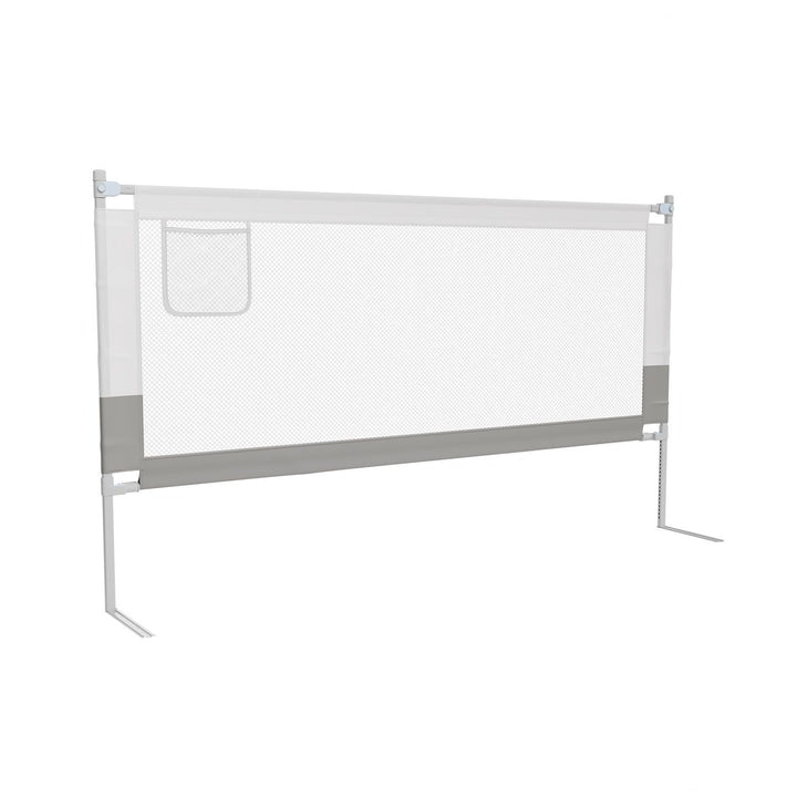 Juskys Jaron Bettgitter für Babies - Grau - Höhenverstellbar - 180 cm x 71-101 cm