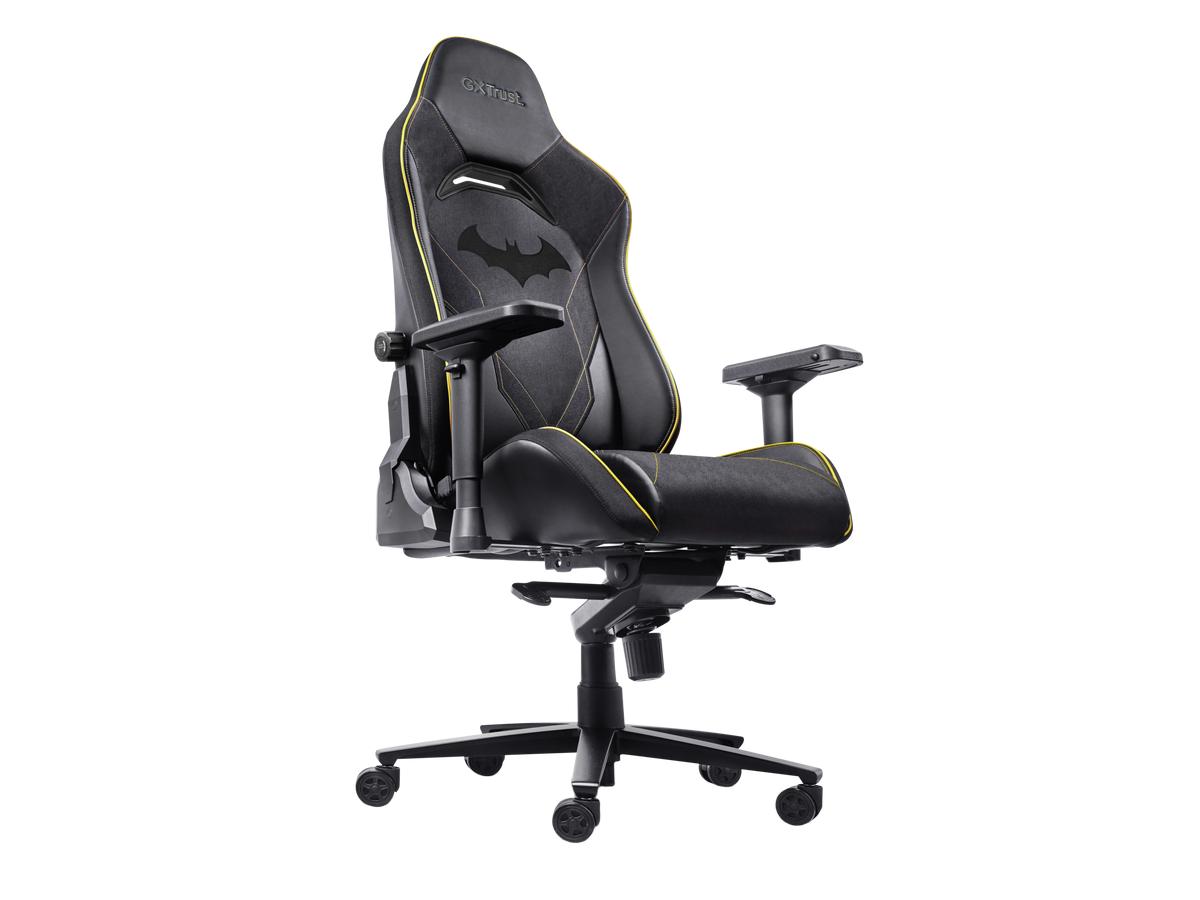 Trust GXT 721BM Ruya Pro Gaming-Stuhl – Batman Edition – Ergonomisches Design – Schwarz/Gelb