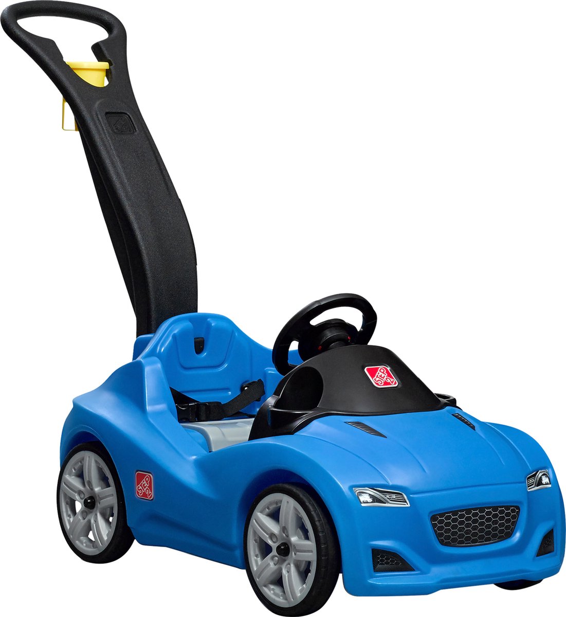 Step2 Whisper Ride Cruiser Runabout in Blau - Kinderwagen / Runabout mit Schiebestange - Für Kinder ab 1,5 Jahren
