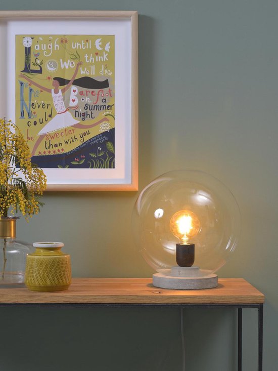 It's about RoMi Warschau Tischleuchte - Transparent - Industrial Design - Grau