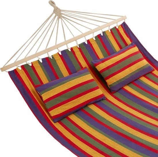 tectake - 2 Personen Hängematte Eden bunt gestreift - 403568