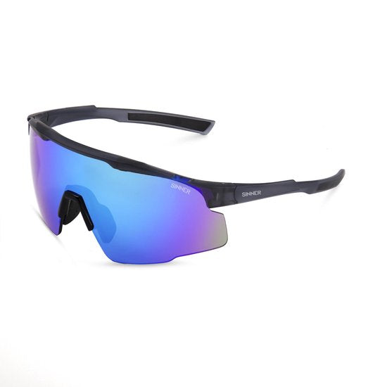 SINNER Murau – Sportbrille/Sonnenbrille – Grau – Blaue Gläser – Unisex – Einheitsgröße