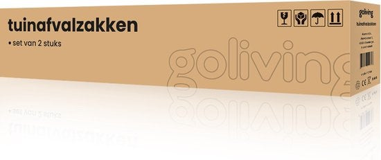 Goliving Gartenabfallsack - 2er Set Gartenabfallsäcke faltbar - Gartensack - Gartenabfallbehälter - 2x 280 Liter - Grün