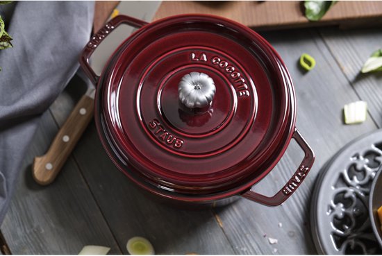 Staub-Bratpfanne – rund – 24 cm – Grenadine