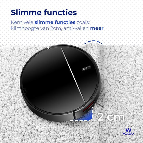 Staubsaugerroboter mit Wischfunktion - Mit Ladestation - Für Haustiere geeignet - Wischroboter