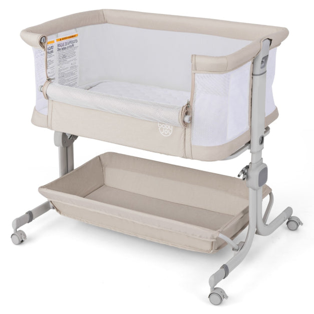 Coast Reisebett - 0-6 Monate - 6 Höhenstufen - 87 x 63 x 85 cm - Beige