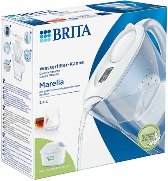 BRITA Marella Wasserfilterkanne 2,4 l + MAXTRA PRO Wasserfilter 1051118