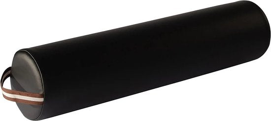 ZenGrowth® Massageliege, runde Knierolle – Schwarz – 66 cm x 15 cm – Rollkissen – Kniekissen – Praktischer Reißverschluss – Bequem – Hygienisch