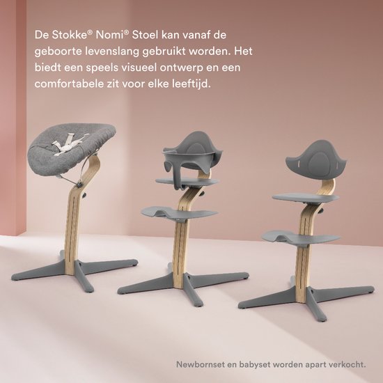Stokke® Nomi® Kinderstuhl – Walnuss – Weiß