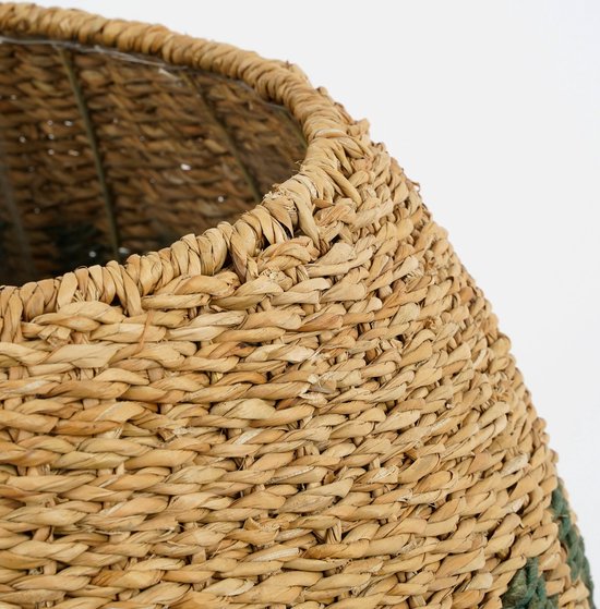 Mica Decorations Billy Korb für Pflanzen - H52 x Ø47 cm - Seegras - Grün