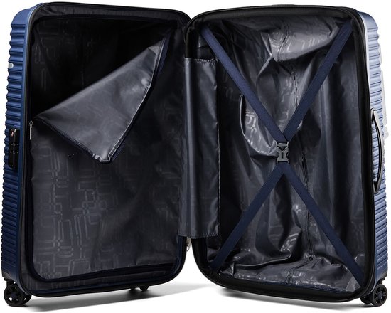 American Tourister Liftoff 4-Rad-Trolley 67 cm mit Erweiterungsfalte – Hartschalenkoffer – TSA-Schloss – Mitternachtsblau