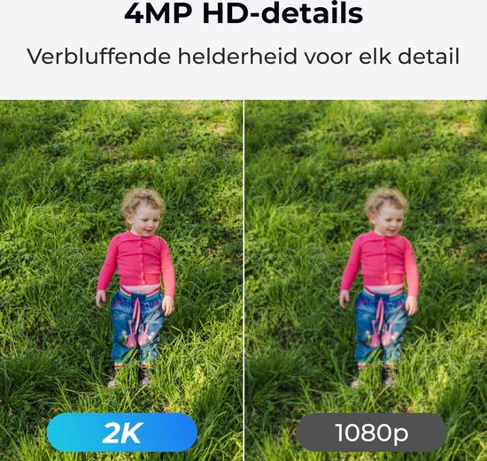 Reolink 2K 4MP Kompakte Außenüberwachungskamera, 2,4/5 GHz WLAN, Erkennung von Personen/Fahrzeugen/Tieren, Farb-Nachtsicht