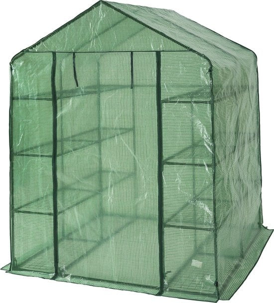 tectake - Hobby-Gewächshaus 143 x 143 x 195 cm - 401860