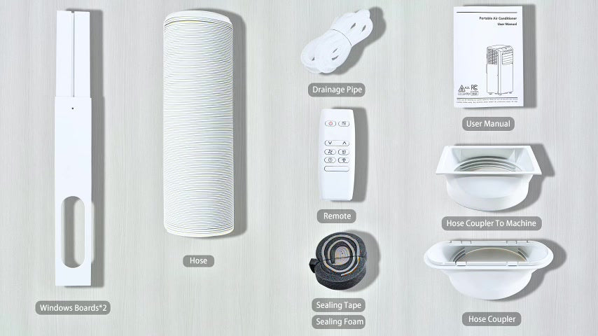Humhold Mobile Klimaanlage 9000 BTU – 3-in-1: Kühlen, Entfeuchten und Belüften – bis zu 33 m²