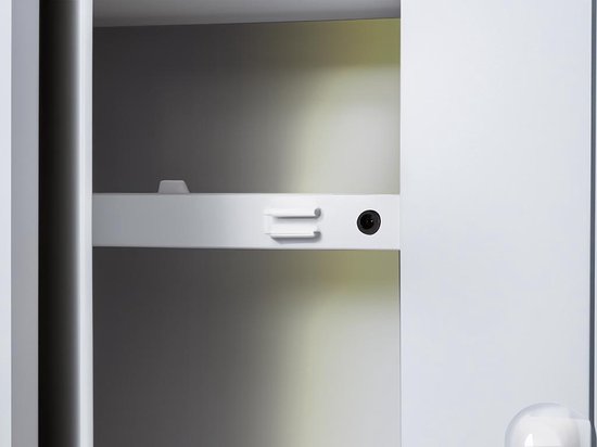 EtiamPro Türsensor-Schalter, Unterputz, ideal zur Ansteuerung von 12-V-/24-V-LED-Streifen, IR-Sensor, für den Innenbereich, kompaktes Design, für Schränke und begehbare Kleiderschränke, Erfassungsbereich 0–4 cm, Kabellänge 100 cm, ABS, schwarz
