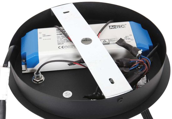 Deckenleuchte Turound 3375ZW – Schwarze Designleuchte mit Glas, 91,5 cm, dreh- und neigbar, Steinhauer, LED, dimmbar, 5000 Lumen