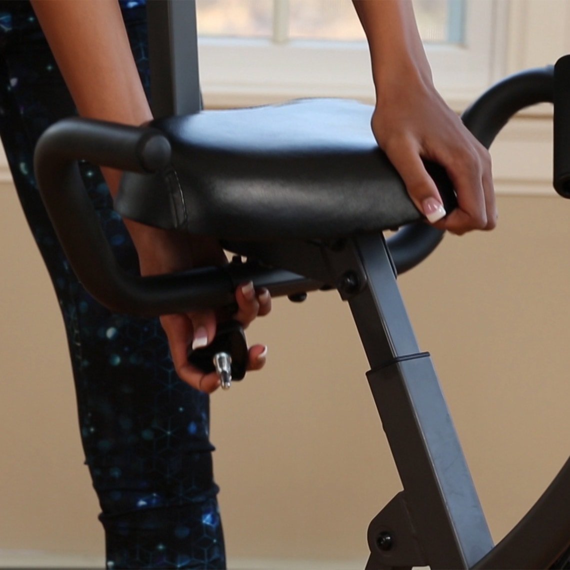 Slim Cycle 3-in-1-Heimtrainer – inklusive Widerstandsbänder – ergonomischer XL-Sattel – 8 Widerstandsstufen