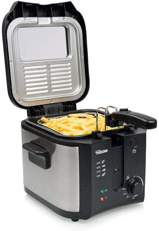 Tristar Fritteuse 2,5 Liter – FR-6878 – Fritteuse 1600 W – Klappbarer Griff – Schwarz