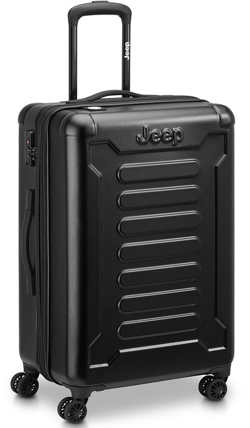 Delsey JH004C 68 cm erweiterbarer Reisekoffer – Schwarz