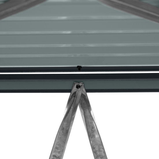 AXI Owen Metall-Containerverkleidung Anthrazit – Kliko-Verkleidung für 1 Abfallcontainer – max. 240 l – Gute Belüftung