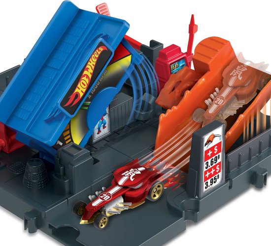 Hot Wheels City Explorer Tankstelle „Shift“ – Hot Wheels-Erweiterung – Hot Wheels-Bahnteile