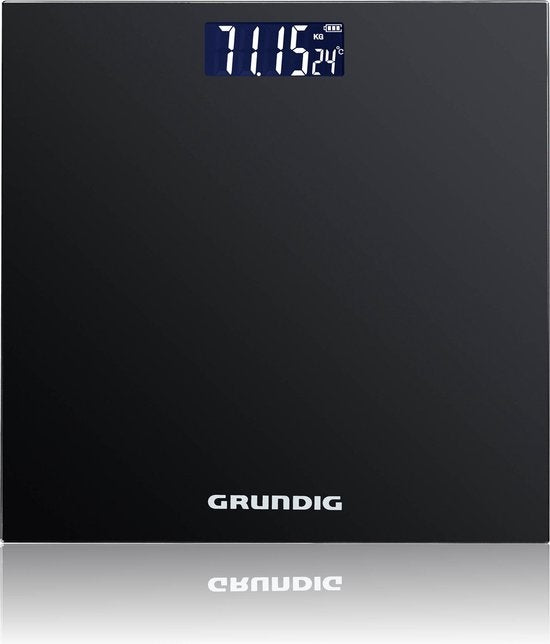 Grundig Waage - Digitale Körperwaage - 2 bis 180 Kg - Schwarz