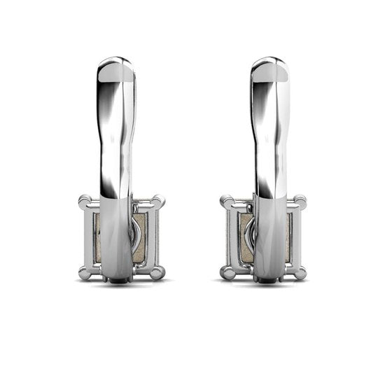 Yolora Damen Ohrringe - Kalpa Camaka Kristalle - Silber - 18K Weißgold vergoldet - Damen Ohrringe Silber - Schmuck - Luxuriöse Geschenkbox - Geschenkbox - Exklusive Geschenkbox - Schöne Geschenkverpackung