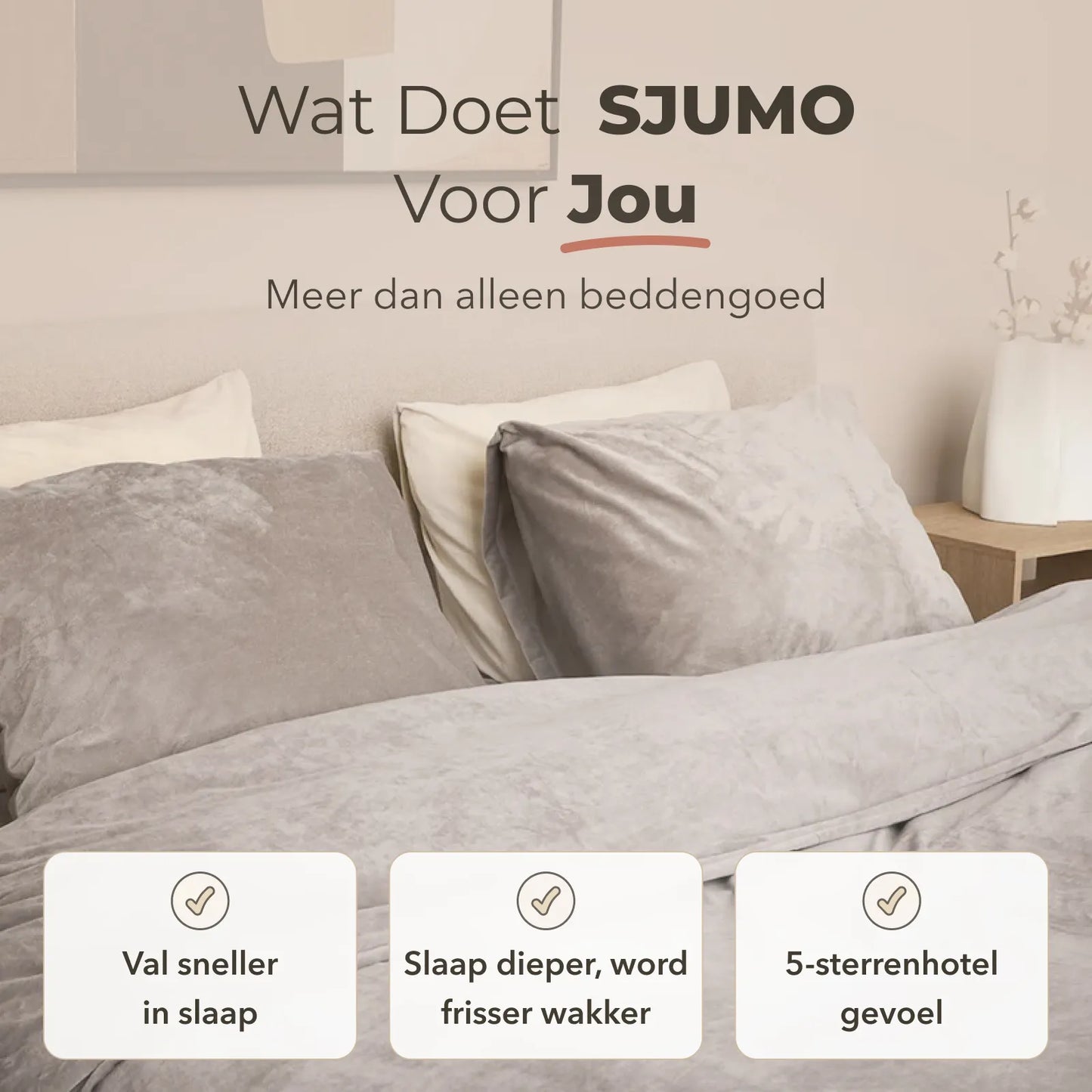 Sjumo - Silky Smooth Splittopper Spannbetttuch - 180x200/210 cm - Warmes graues Baumwollsatin - Hochwertiger Glanz & Seidenweich - Anti-allergisch & Atmungsaktiv - Für verstellbare Betten