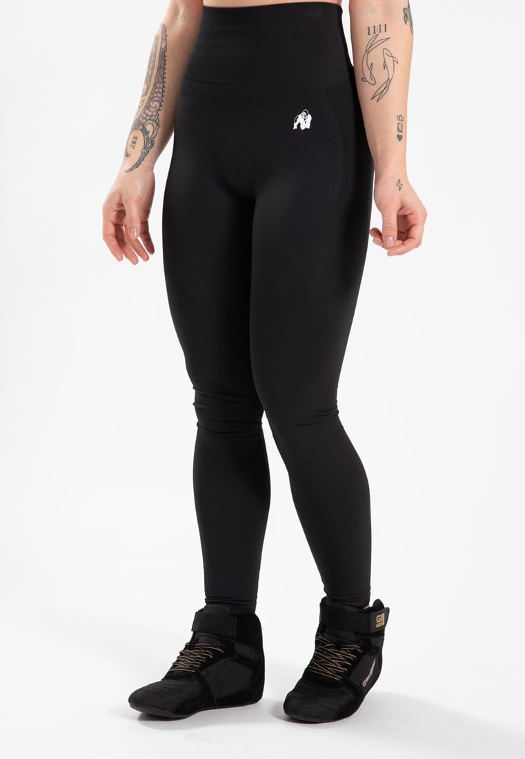 Gorilla Wear Olivia nahtlose Leggings - M/L - Schwarz