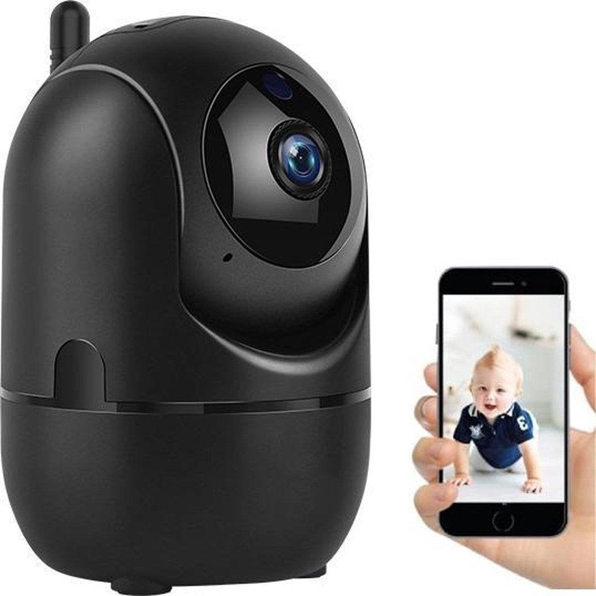 Indoor IP Kamera Pro Schwarz - 1080P WIFI Smart Kamera - HD Nachtsicht