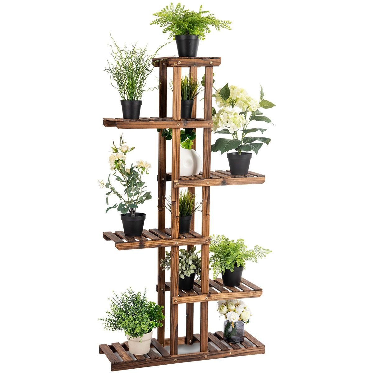 Küste Pflanze Treppe Holz Natur 75x25x140cm
