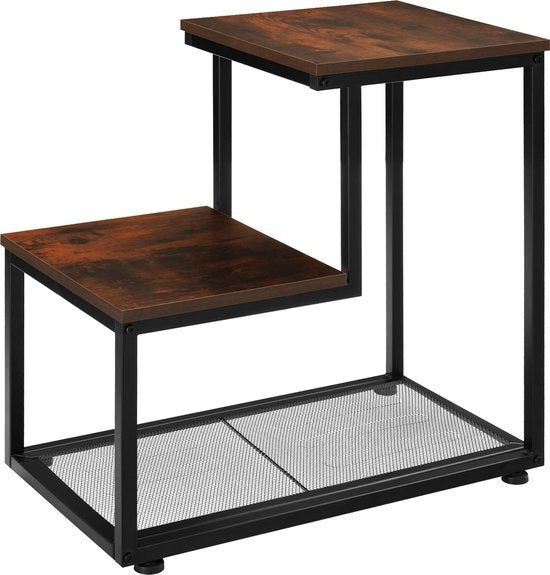 tectake - Beistelltisch Halifax - Couchtisch - Industrie dunkel - 404271