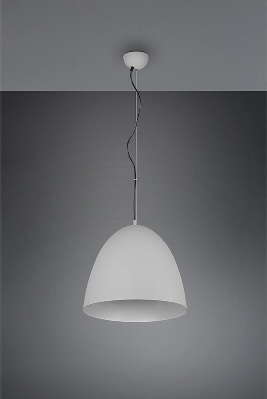 Reality – LED-Hängeleuchte – Hängeleuchte – E27-Fassung – 1-flammig – Rund – Grau – Aluminium