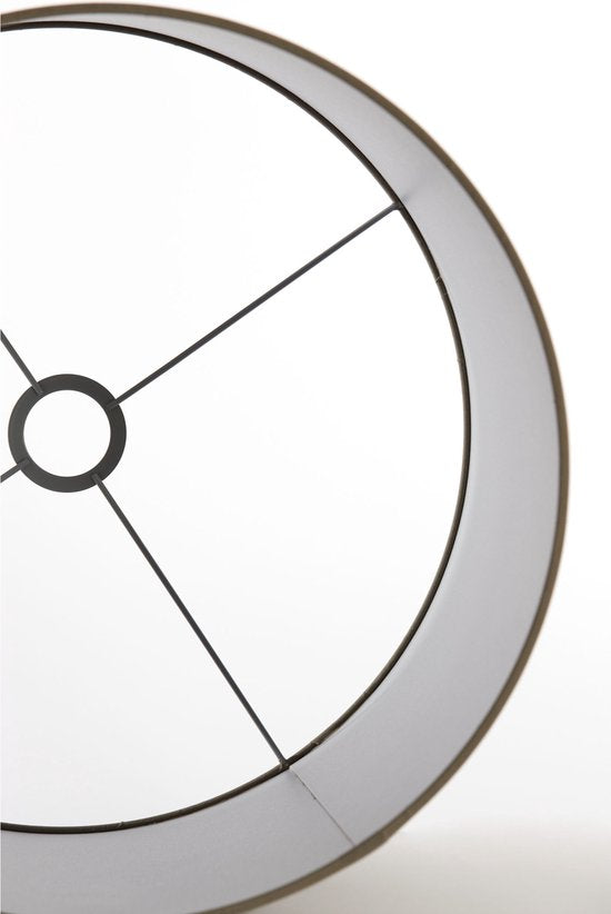 Light & Living Zylinder Lampenschirm Chelsea - Silber - Ø35x30cm - für Tischlampen, Stehlampen, Pendellampen