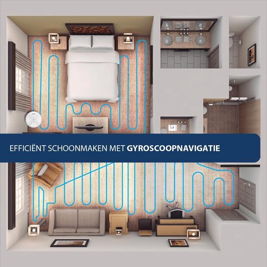 Blaupunkt Staubsaugerroboter Bluebot XVAC - Mit Ladestation - Smart Navigation - Weiß