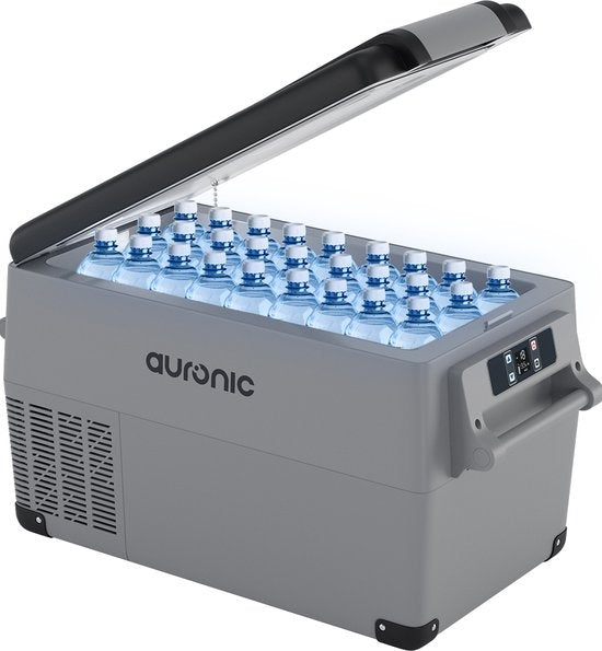 Auronic Electric Compressor Kühlbox - 30,4L - 12V und 240V - Grau