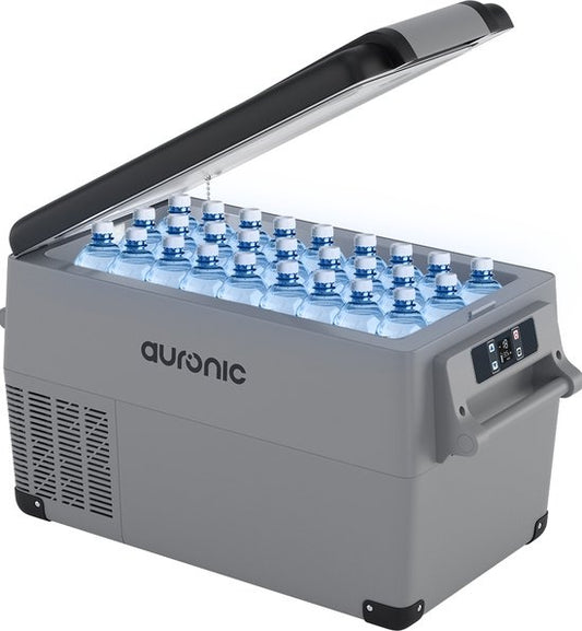 Auronic Electric Compressor Kühlbox - 30,4L - 12V und 240V - Grau